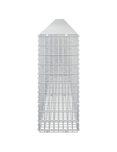 Gabione con Filo da 5 mm e Rete da 5x2,5 cm 850x20x50 cm