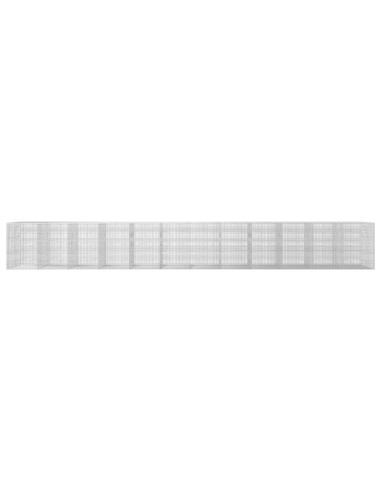 Gabione con Filo da 5 mm e Rete da 5x2,5 cm 1200x50x150 cm