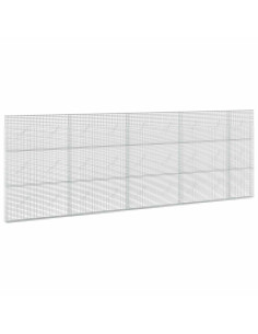 Gabione con Filo da 5 mm e Rete da 5x2,5 cm 450x10x150 cm 2