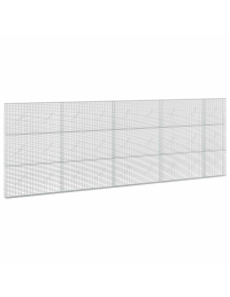 Gabione con Filo da 5 mm e Rete da 5x2,5 cm 450x10x150 cm