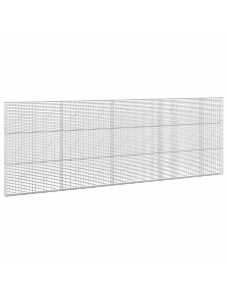 Gabione con Filo da 5 mm e Rete da 5x2,5 cm 450x10x150 cm