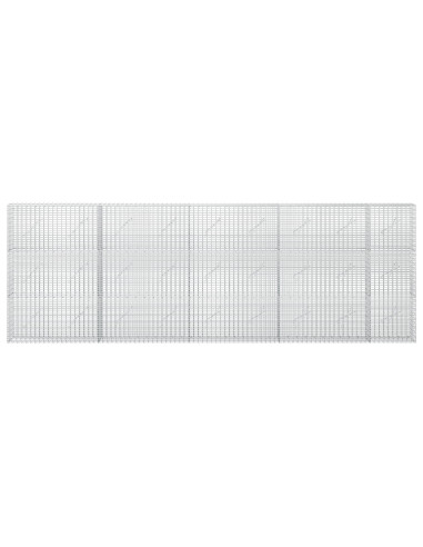 Gabione con Filo da 5 mm e Rete da 5x2,5 cm 450x10x150 cm