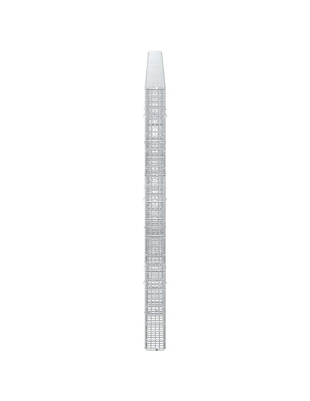 Gabione con Filo da 5 mm e Rete da 5x2,5 cm 450x10x150 cm