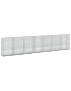 Gabione con Filo da 5 mm e Rete da 5x2,5 cm 700x50x150 cm 2