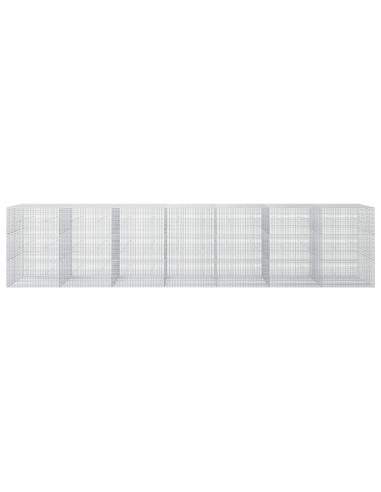 Gabione con Filo da 5 mm e Rete da 5x2,5 cm 700x50x150 cm