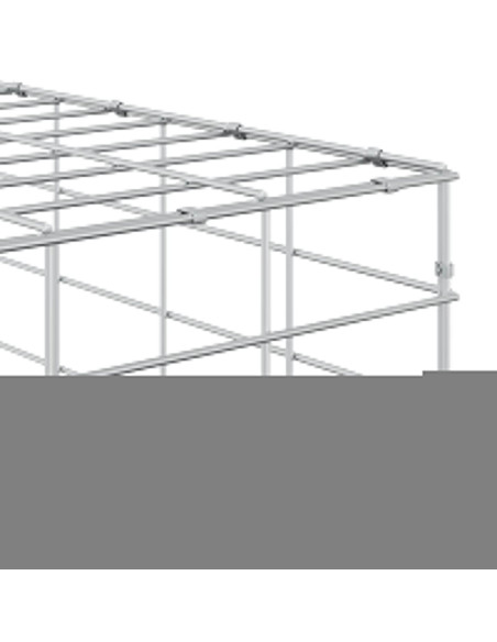 Gabione con Filo da 5 mm e Rete da 5x2,5 cm 950x20x150 cm