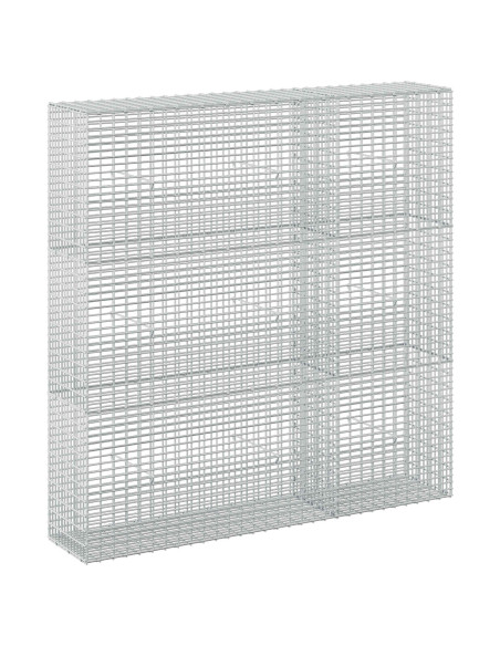 Gabione con Filo da 5 mm e Rete da 5x2,5 cm 150x30x150 cm