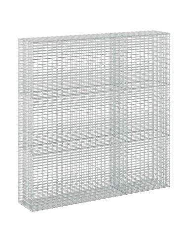 Gabione con Filo da 5 mm e Rete da 5x2,5 cm 150x30x150 cm