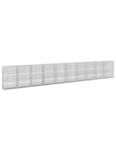 Gabione con Filo da 5 mm e Rete da 5x2,5 cm 1000x50x150 cm 2