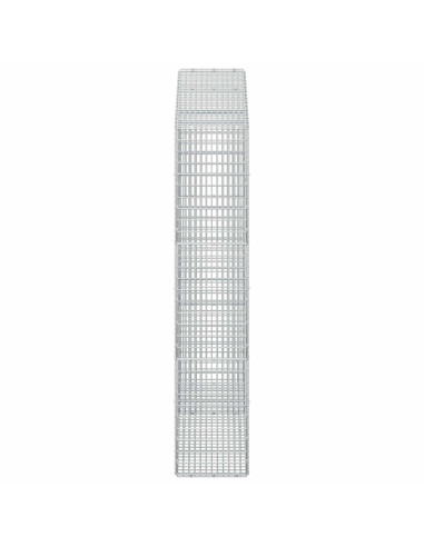 Gabione con Filo da 5 mm e Rete da 5x2,5 cm 150x30x150 cm