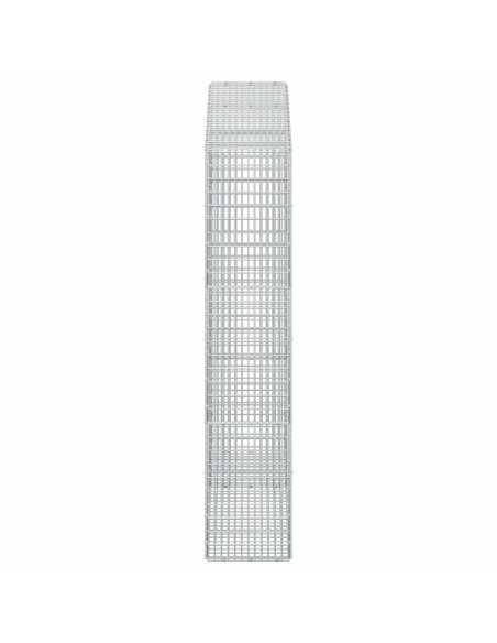 Gabione con Filo da 5 mm e Rete da 5x2,5 cm 150x30x150 cm
