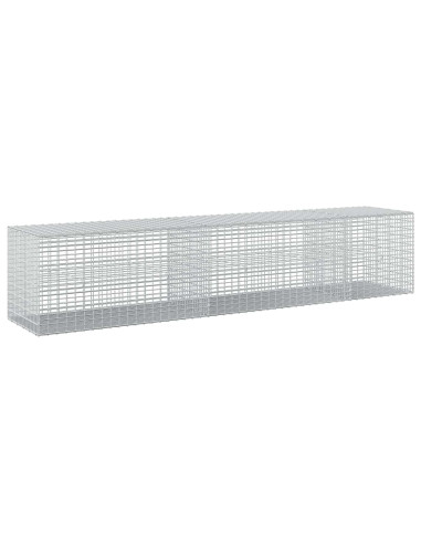 Gabione con Filo da 5 mm e Rete da 5x2,5 cm 250x50x50 cm