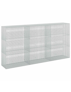 Gabione con Filo da 5 mm e Rete da 5x2,5 cm 300x50x150 cm 2