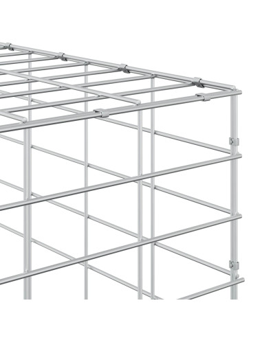 Gabione con Filo da 5 mm e Rete da 5x2,5 cm 300x50x150 cm