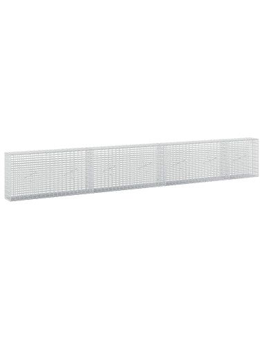 Gabione con Filo da 5 mm e Rete da 5x2,5 cm 350x20x50 cm