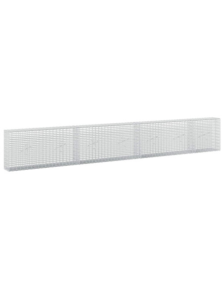 Gabione con Filo da 5 mm e Rete da 5x2,5 cm 350x20x50 cm