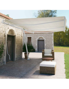 Tenda da Sole Autoportante Manuale 600x350 cm Crema