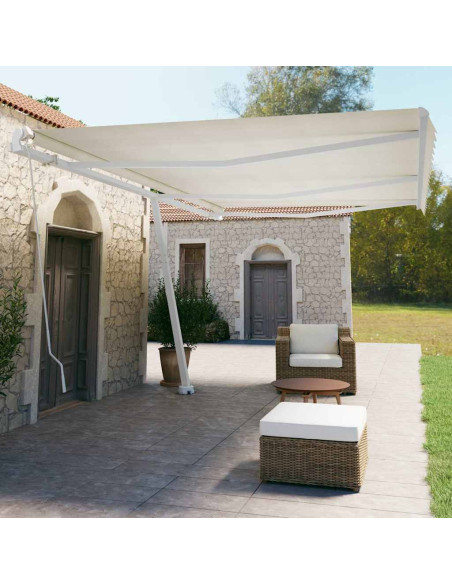 Tenda da Sole Autoportante Manuale 600x350 cm Crema