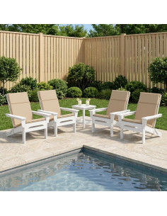 Cuscino per sedia a schienale alto GEMERT 4 pz 100% Poliestere