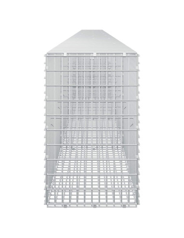 Gabione con Filo da 5 mm e Rete da 5x2,5 cm 750x30x50 cm