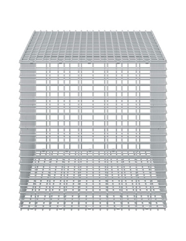 Gabione con Filo da 5 mm e Rete da 5x2,5 cm 50x100x50 cm