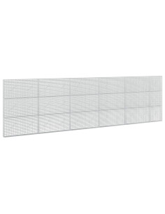 Gabione con Filo da 5 mm e Rete da 5x2,5 cm 550x10x150 cm 2