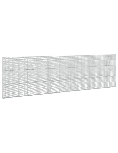 Gabione con Filo da 5 mm e Rete da 5x2,5 cm 550x10x150 cm