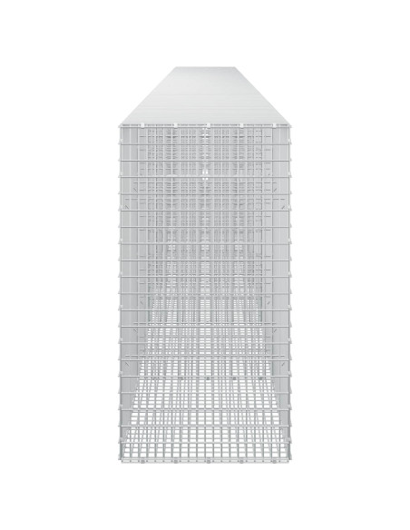 Gabione con Filo da 5 mm e Rete da 5x2,5 cm 750x50x100 cm