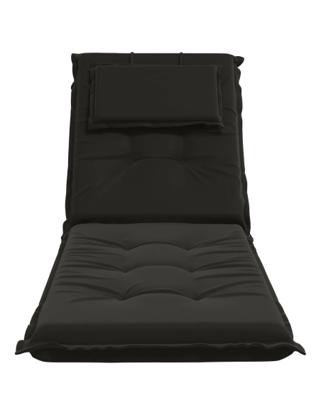 Cuscino per Lettino GEMERT 100% Poliestere Nero 190 x 60 x 9 cm