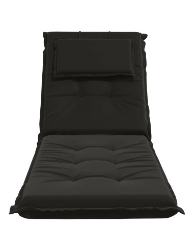 Cuscino per Lettino GEMERT 100% Poliestere Nero 190 x 60 x 9 cm