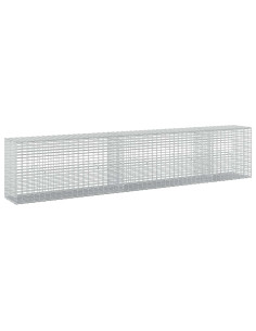 Gabione con Filo da 5 mm e Rete da 5x2,5 cm 250x30x50 cm 2