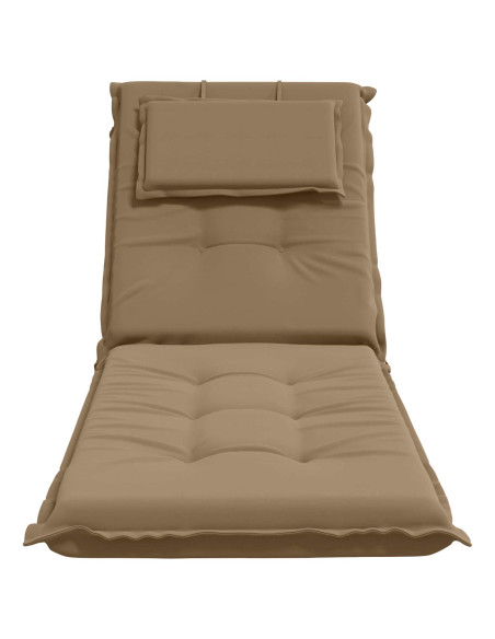 Cuscino per Lettino GEMERT 100% Poliestere Tortora