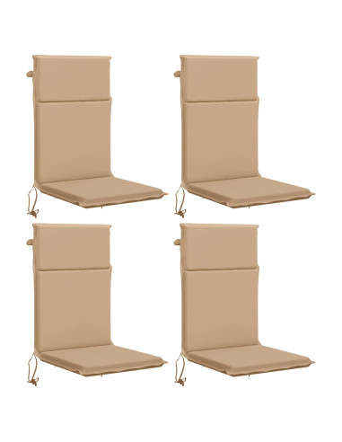 Cuscino per sedia a schienale alto GEMERT 4 pz 100% Poliestere