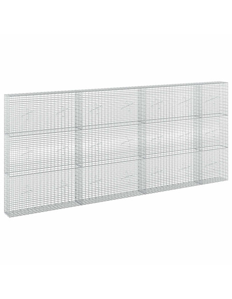 Gabione con Filo da 5 mm e Rete da 5x2,5 cm 350x20x150 cm