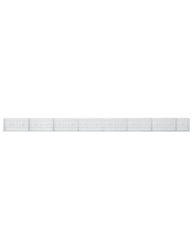 Gabione con Filo da 5 mm e Rete da 5x2,5 cm 750x20x50 cm