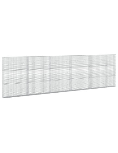 Gabione con Filo da 5 mm e Rete da 5x2,5 cm 550x20x150 cm