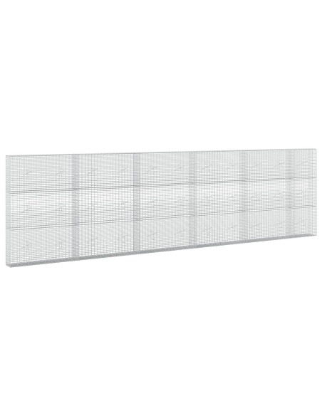 Gabione con Filo da 5 mm e Rete da 5x2,5 cm 550x20x150 cm