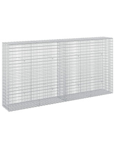 Gabione con Filo da 5 mm e Rete da 5x2,5 cm 200x30x100 cm 2