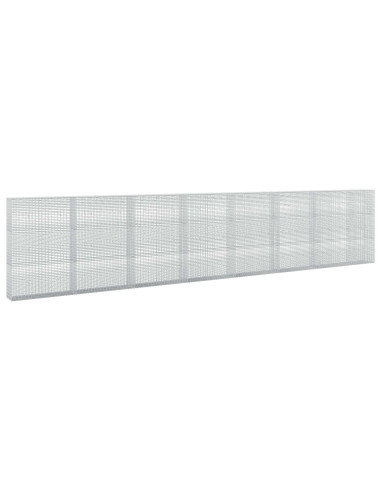Gabione con Filo da 5 mm e Rete da 5x2,5 cm 750x30x150 cm