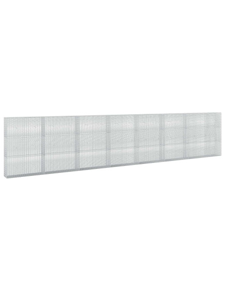 Gabione con Filo da 5 mm e Rete da 5x2,5 cm 750x30x150 cm