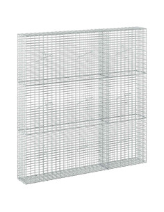 Gabione con Filo da 5 mm e Rete da 5x2,5 cm 150x20x150 cm 2
