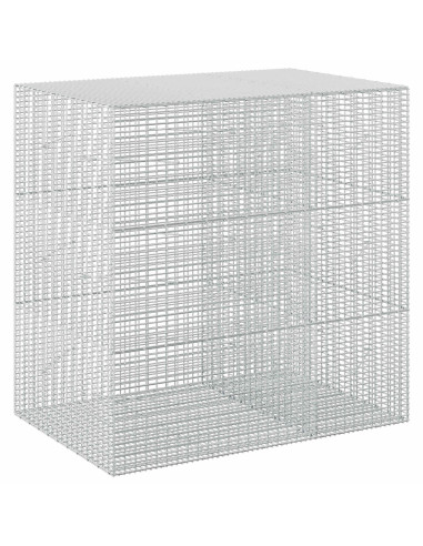 Gabione con Filo da 5 mm e Rete da 5x2,5 cm 150x100x150 cm