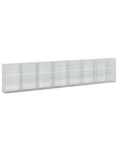 Gabione con Filo da 5 mm e Rete da 5x2,5 cm 750x50x150 cm 2