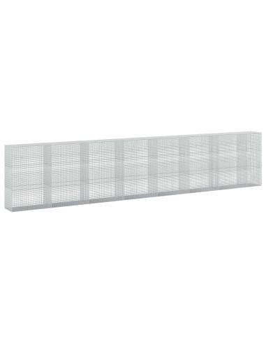 Gabione con Filo da 5 mm e Rete da 5x2,5 cm 750x50x150 cm
