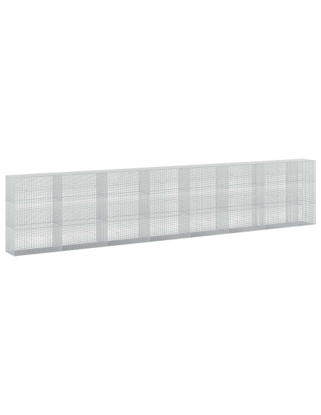 Gabione con Filo da 5 mm e Rete da 5x2,5 cm 750x50x150 cm