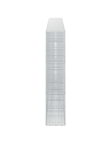 Gabione con Filo da 5 mm e Rete da 5x2,5 cm 450x30x150 cm
