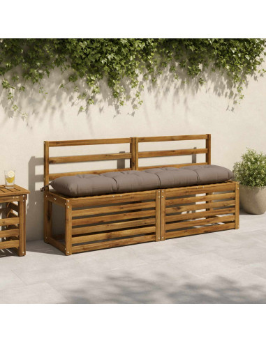 Cuscino per panchina VIANEN 100% Poliestere Tortora