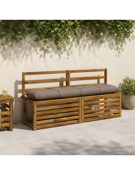 Cuscino per panchina VIANEN 100% Poliestere Tortora