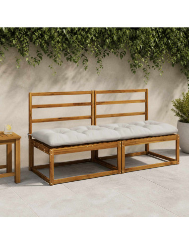 Cuscini per Panchina VIANEN 2 pz 100% Poliestere Bianco