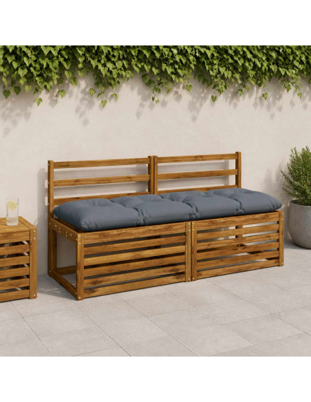 Cuscini per Panchina VIANEN 2 pz 100% Poliestere Blu